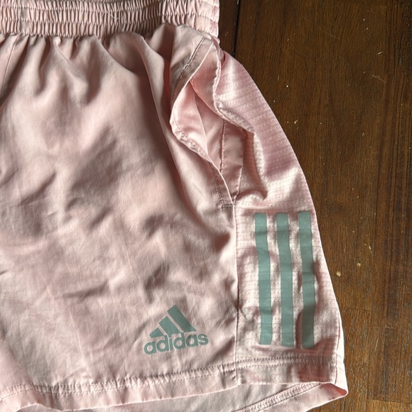 Adidas running shorts, pink/light salmon, L5” - Picture 2 of 5
